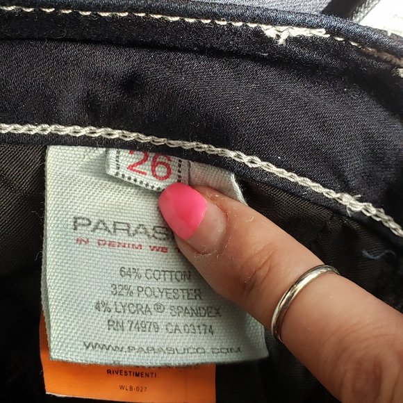Parasuco Blue Lycra Jeans 8isko size 26 - Picture 4 of 4